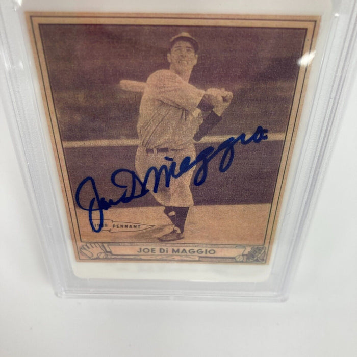 1940 Play Ball Joe Dimaggio Yankee Clipper Signed Porcelain Card PSA 10 GEM MINT