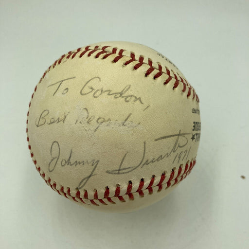 John Huarte Signed Vintage National League Baseball Heisman Trophy Winner JSA