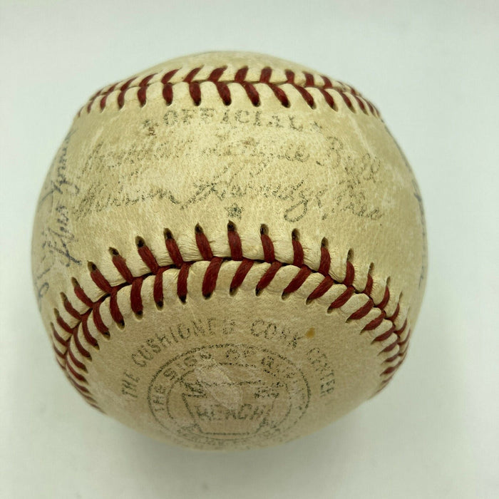 1950 Philadelphia A's Athletics Team Signed American League Baseball JSA COA
