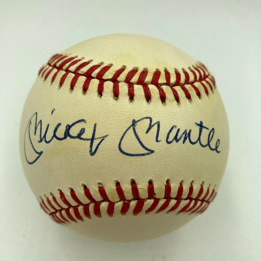 Beautiful Mickey Mantle Signed American League Baseball MINT Autograph JSA COA