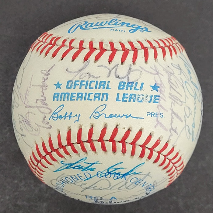 1987 Minnesota Twins World Series Champs Team Signed W.S. Baseball Beckett COA