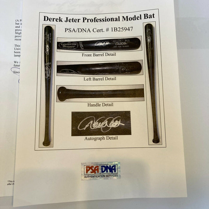 Derek Jeter Signed 2005 Game Used Baseball Bat PSA DNA 9.5 New York Yankees