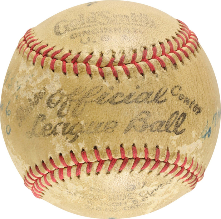 Jimmie Foxx Signed Baseball Displays As Single Signed PSA DNA COA