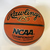 John Wooden & T.J. Ford "Wooden Award" Signed Rawlings NCAA Basketball JSA COA