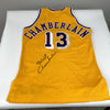 Wilt Chamberlain Signed Pro Cut Los Angeles 1992-93 Lakers Jersey PSA Huge Sig!