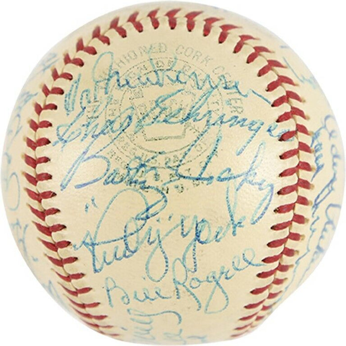 The Finest Ty Cobb Hank Greenberg Detroit Tigers Legends Signed Baseball PSA DNA