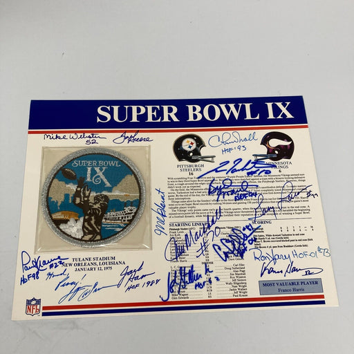 Pittsburgh Steelers Super Bowl Champs Team Signed Commemorative Patch JSA