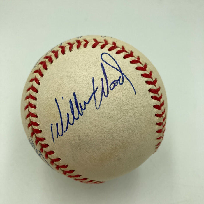 Chuck Schilling Wilbur Wood Bill Monbouquette Red Sox Greats Signed Baseball