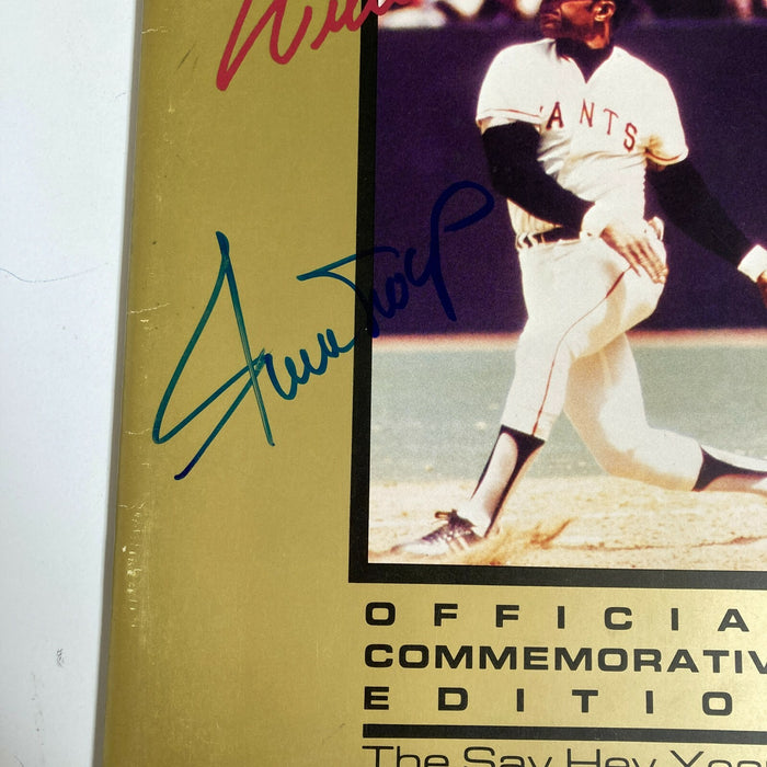 Willie Mays Signed Vintage Program "The Say Hey Years" With PSA DNA COA