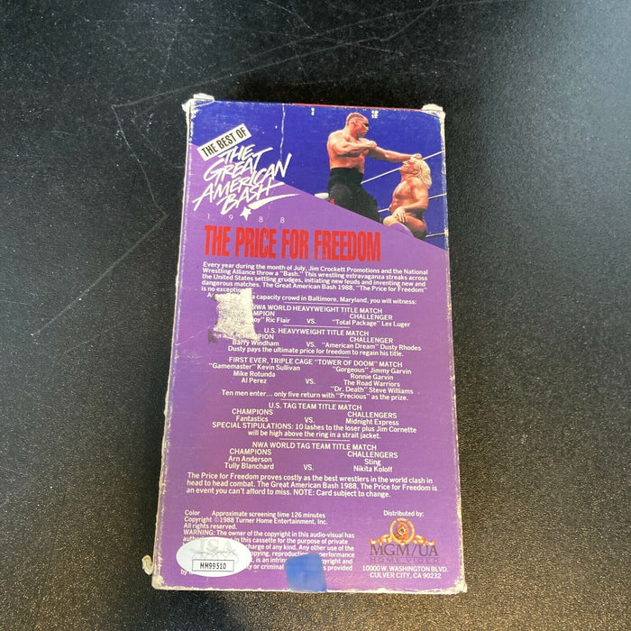 Nikita Koloff Signed The Prince For Freedom WWF VHS Movie JSA COA