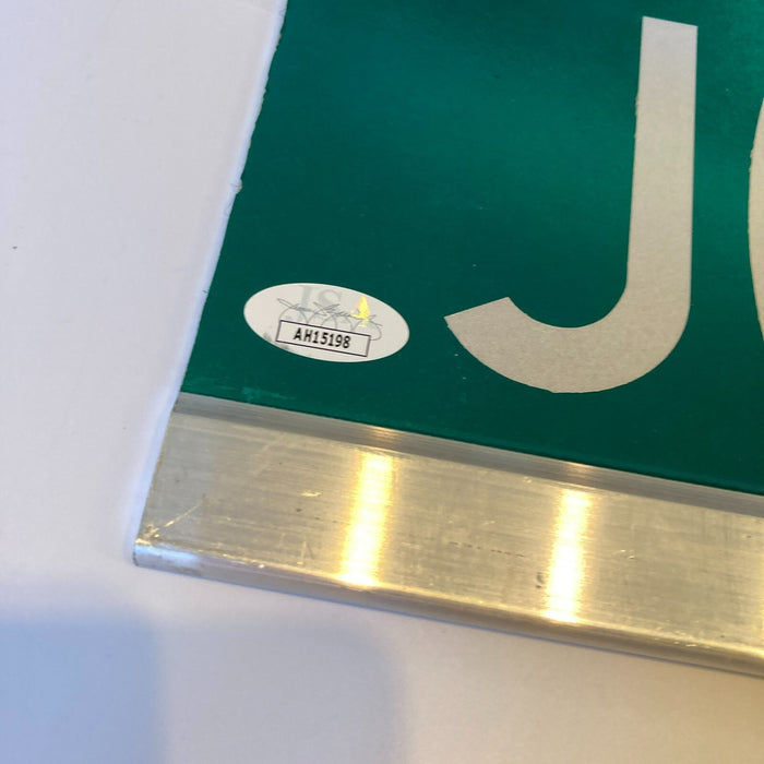Joe Namath Signed 6x30 Street Sign Joe Namath BLVD JSA COA