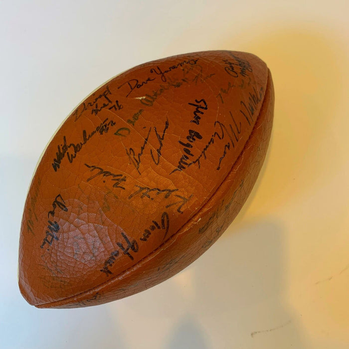 1984 Michigan State VS Army Team Signed Official Cherry Bowl Football Nick Saban