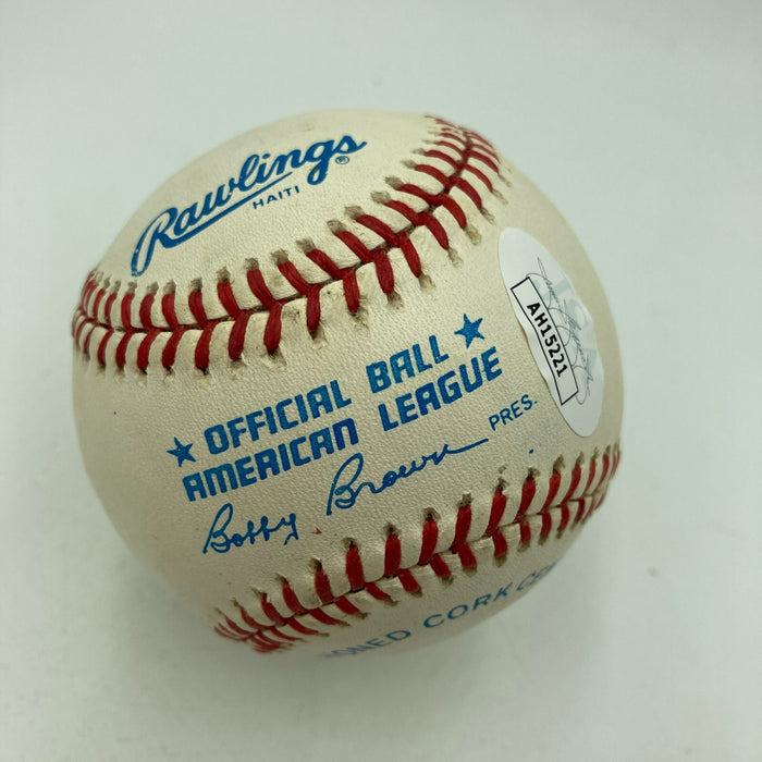 Ken Griffey Jr. 1989 Rookie Signed Official American League Baseball JSA COA