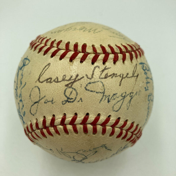 1951 Yankees World Series Champs Team Signed Baseball Mickey Mantle Rookie JSA