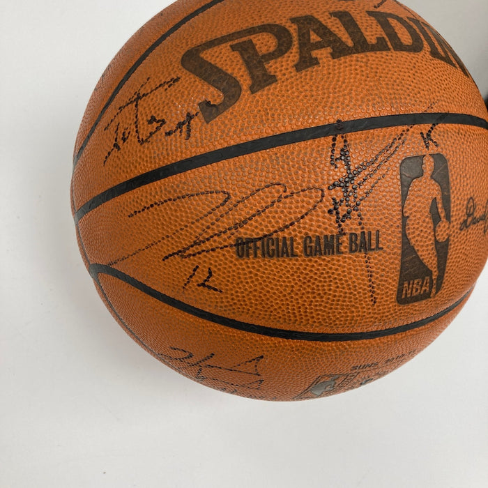 2011 Phoenix Suns VS Boston Celtics Team Signed Game Used Basketball JSA COA