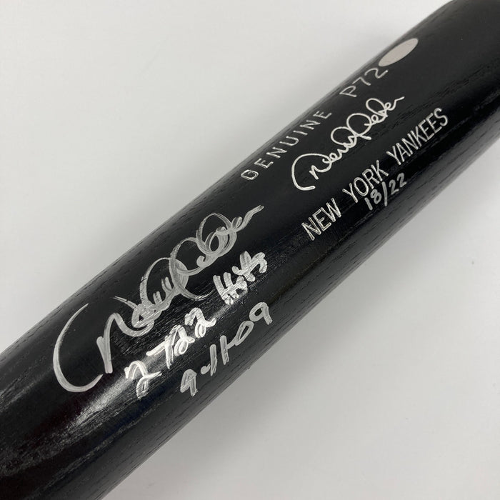 Derek Jeter Hit #2,722 Yankees All Time Leader Signed Game Model Bat Steiner COA