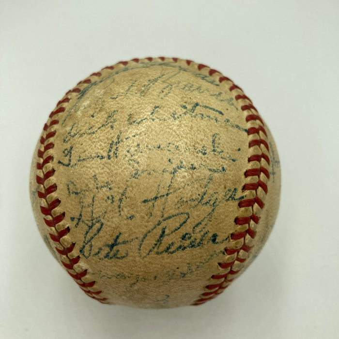 1947 Brooklyn Dodgers NL Champs Team Signed Baseball JSA COA