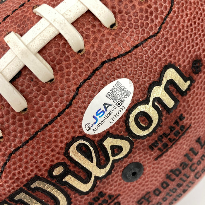 Brett Favre #4 Signed Official NFL Wilson Game Football JSA COA