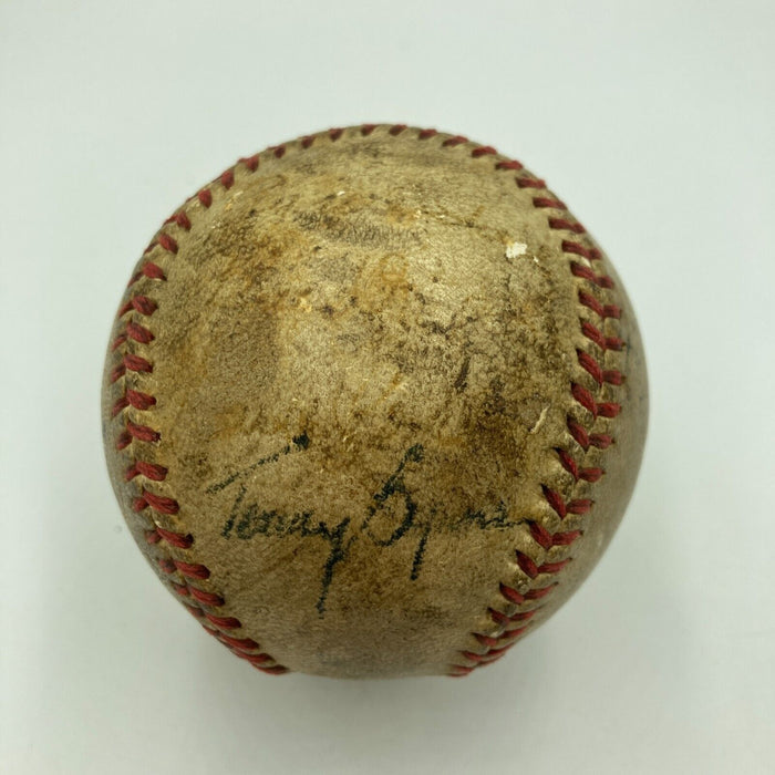 1943 New York Yankees World Series Champs Team Signed Baseball Joe Gordon