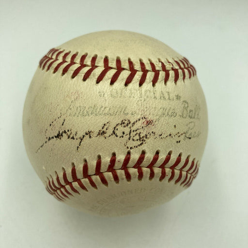 Rare Joe Cronin Single Signed 1959 American League Prototype Baseball JSA COA