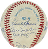 1953 New York Yankees World Series Champs Team Signed Baseball Mickey Mantle BAS