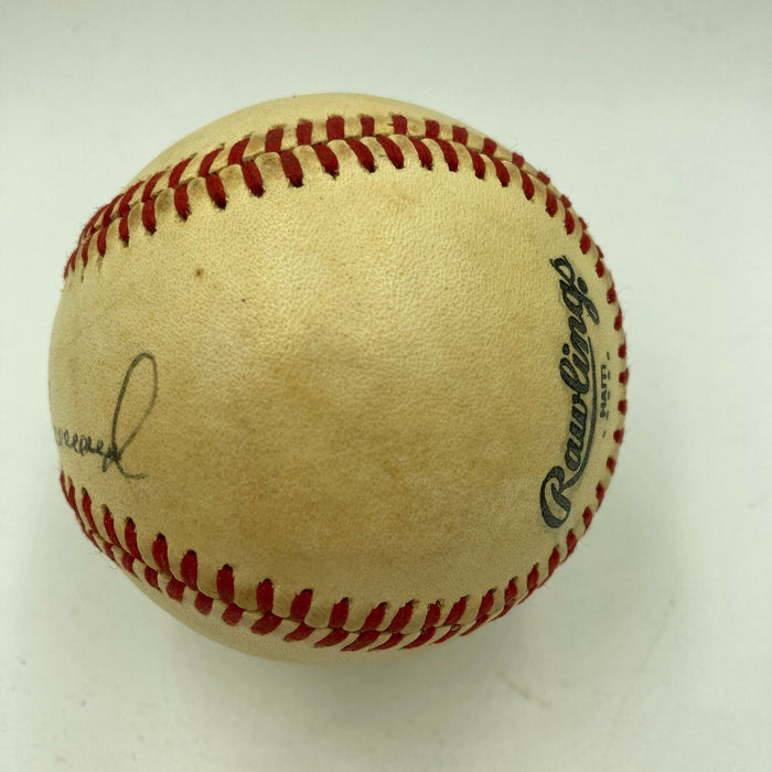 Beautiful Elston Howard Single Signed Baseball JSA COA Rare Sweet Spot Signature