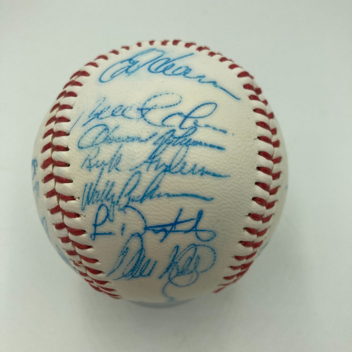 Vintage 1986 New York Mets World Series Champs Team Signed Baseball JSA COA