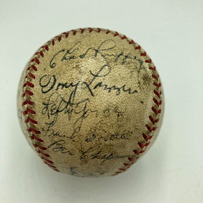 Babe Ruth & Lou Gehrig 1934 New York Yankees Team Signed Baseball JSA COA