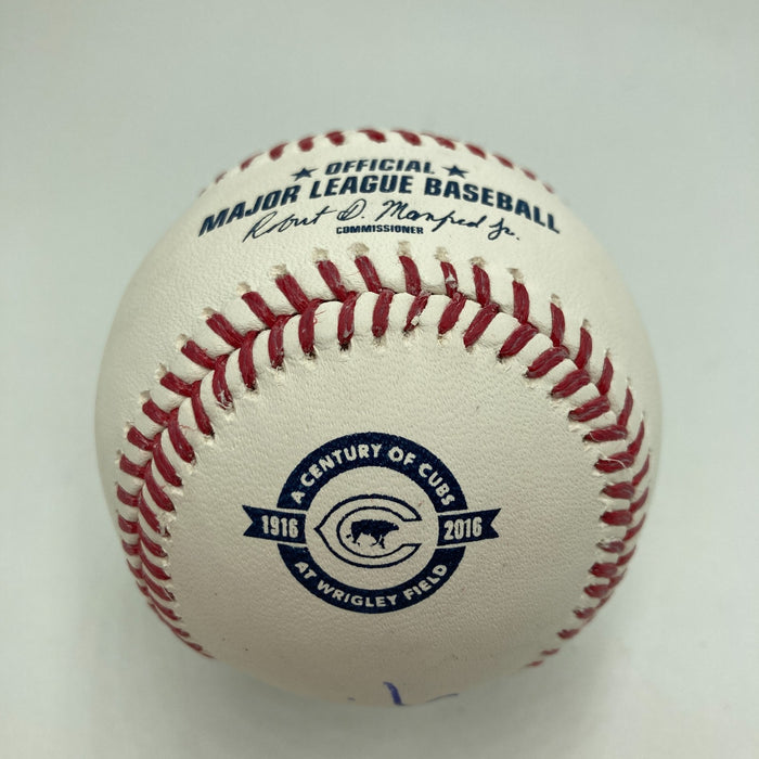 Ryne Sandberg HOF 2005 #23 Signed 1916-2016 100 Yrs Wrigley Signed Baseball PSA