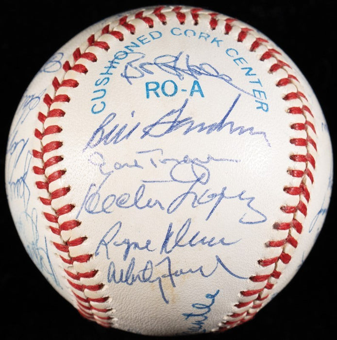 1961 New York Yankees World Series Champs Team Signed Baseball Mickey Mantle JSA