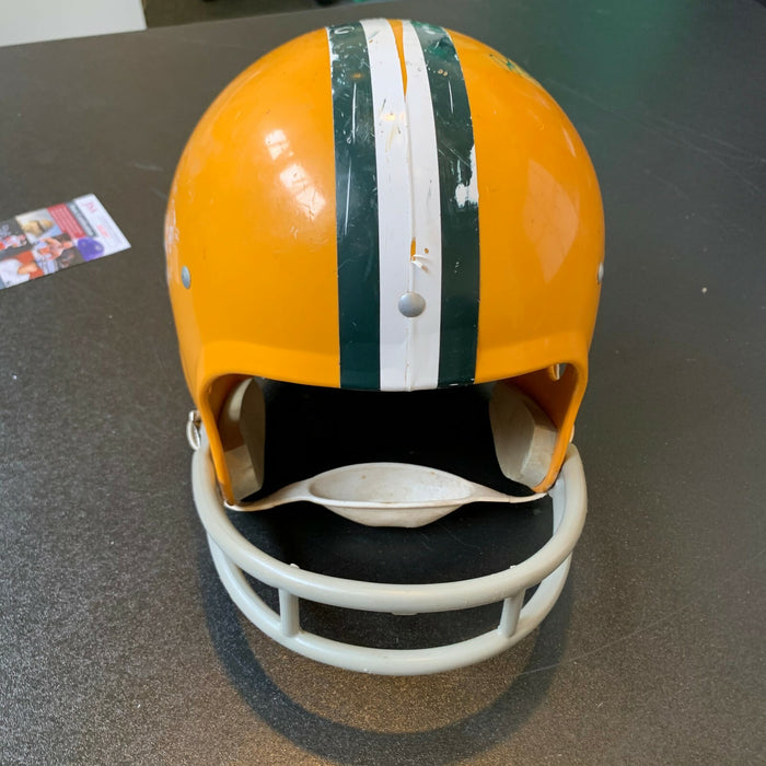 Boyd Dowler HOF Signed Inscribed 1960's Green Bay Packers Full Size Helmet JSA