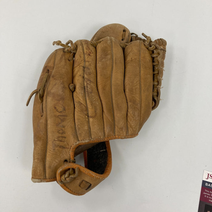 Phil Rizzuto Signed 1940's Game Model Baseball Glove JSA COA