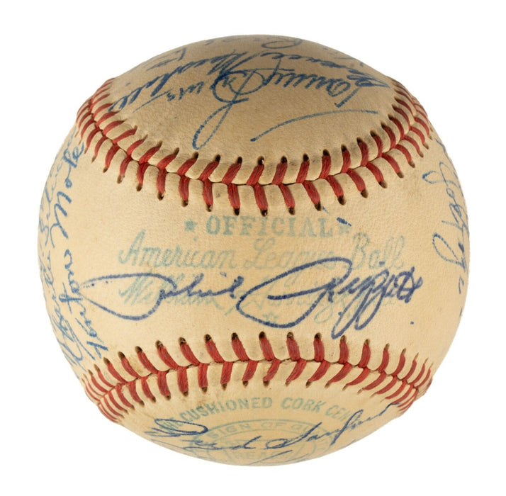 1949-1950 New York Yankees W.S. Champs Team Signed Baseball Joe Dimaggio JSA