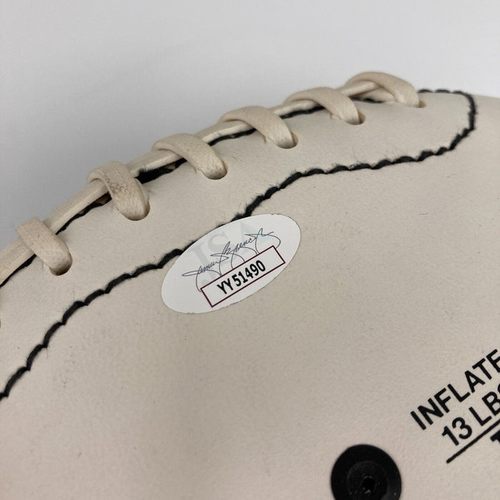 Bart Starr Signed The Quarterback Club Football JSA COA