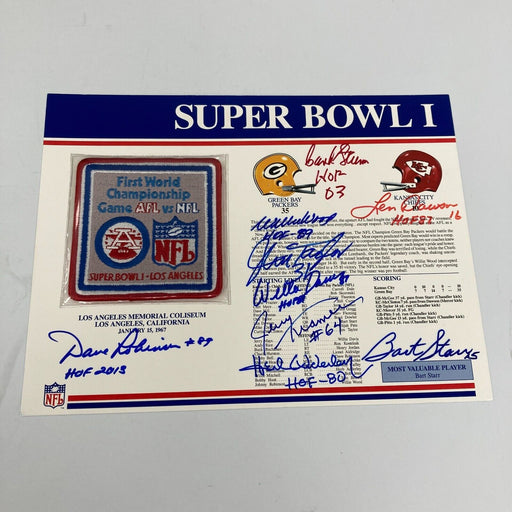 1966 Green Bay Packers Super Bowl Champs Team Signed Commemorative Patch JSA COA
