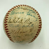 Satchel Paige Mickey Mantle 1952 All Star Game Team Signed Baseball JSA COA