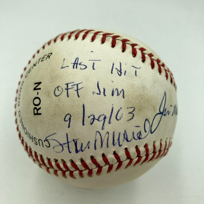 Stan Musial "Last Hit Off Jim Maloney 9/29/1963" Signed Baseball PSA DNA COA