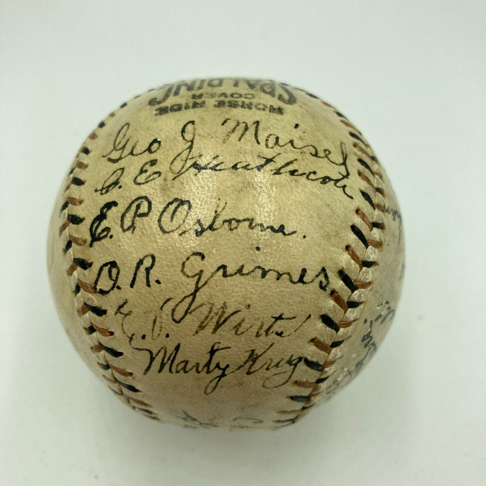 Stunning 1922 Chicago Cubs Team Signed Baseball Grover Cleveland Alexander JSA