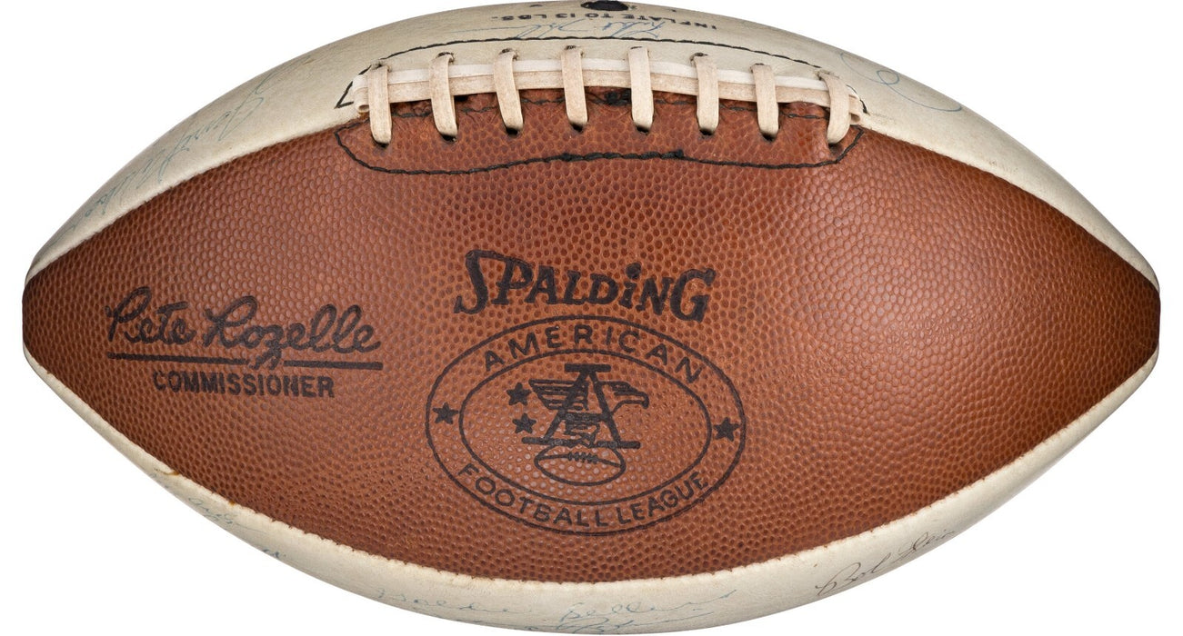 1969 Kansas City Chiefs Super Bowl Champs Team Signed AFL Game Football PSA DNA