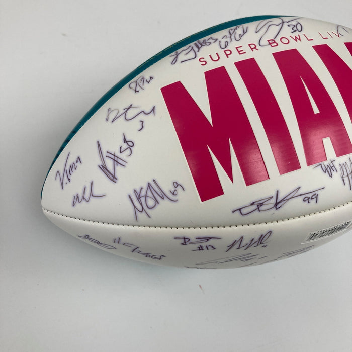 2019 San Francisco 49ers NFC Champs Team Signed Super Bowl LIV Football PSA DNA