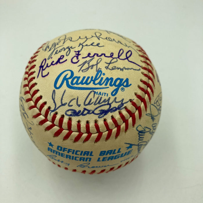 Willie Mays Hank Aaron Hall Of Fame Multi Signed Baseball 33 Sigs JSA COA