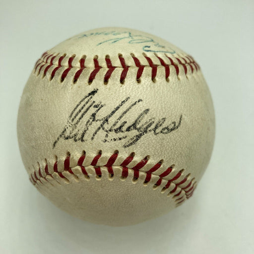 Gil Hodges Sweet Spot Signed 1969 New York Mets Baseball PSA DNA COA