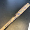 Stunning Hall Of Fame Multi Signed Bat With Inscriptions 40+ Signatures JSA COA