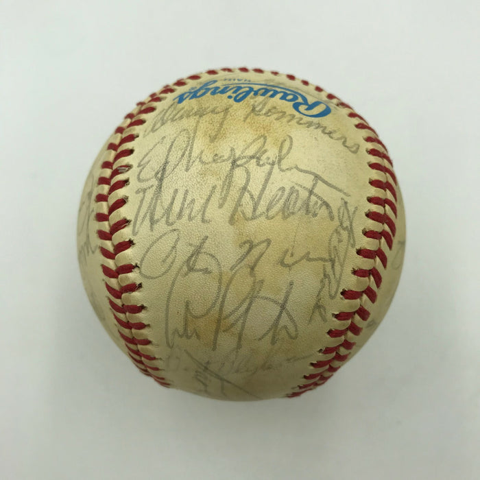 1987 Cleveland Indians Team Signed Official American League Baseball