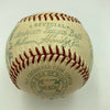 Beautiful Mickey Mantle Joe Dimaggio 1956 Yankees Multi Signed Baseball JSA COA
