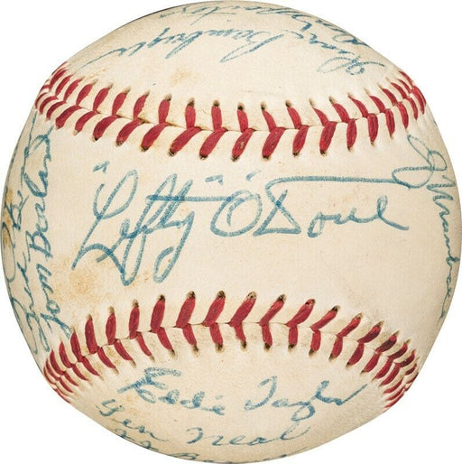 1955 Oakland Oaks Minor League Team Signed Baseball With Lefty O'Doul PSA DNA