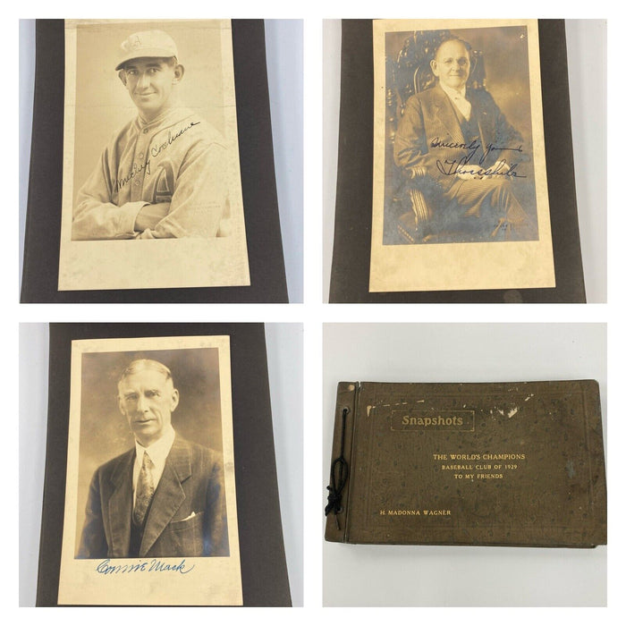 Historic 1929 Philadelphia Athletics World Series Champs Team Signed Album PSA