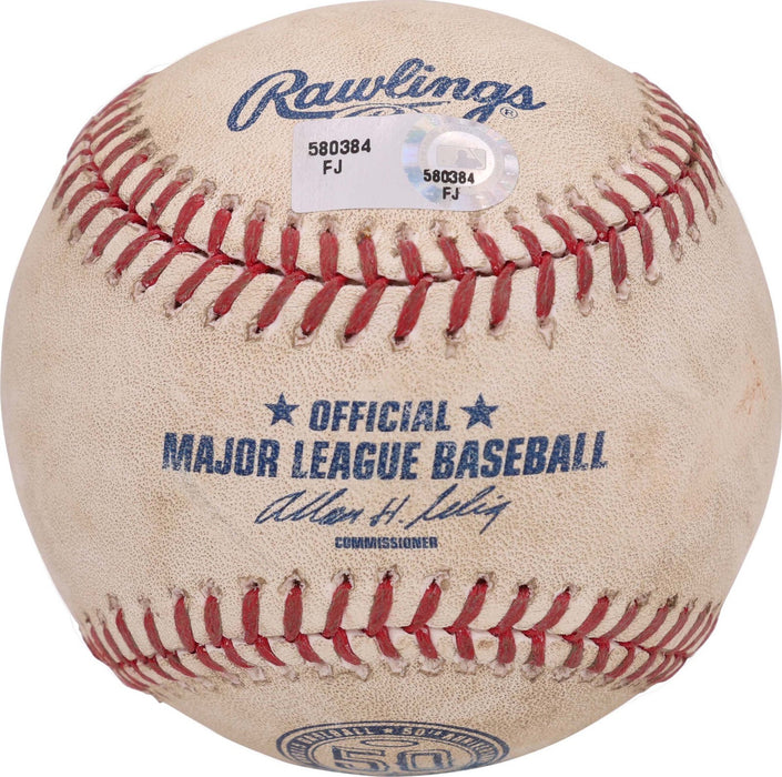 Mike Trout MLB Debut Game Used Signed Inscribed Baseball 7-8-2011 MLB Authentic