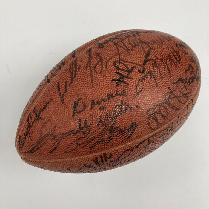 1979 Pittsburgh Steelers Super Bowl Champs Team Signed Game Used Football JSA