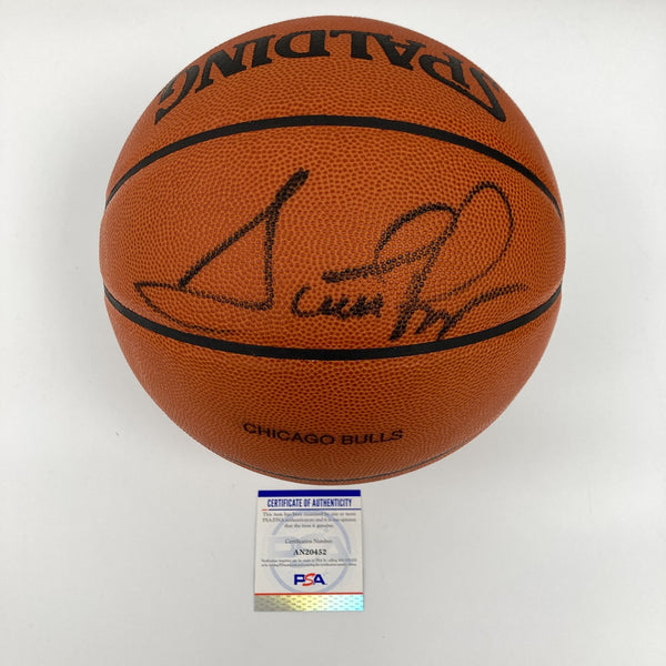 Scottie Pippen Signed Spalding Official NBA Game Issued Bulls Basketball PSA DNA